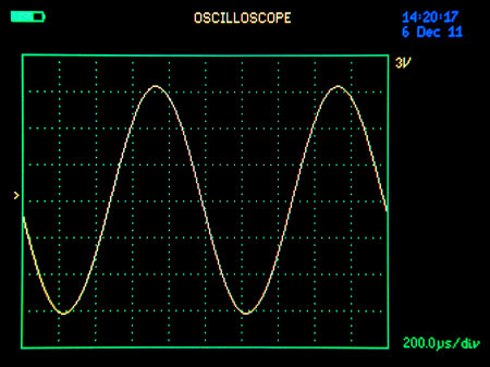 Oscilloscope screenshot