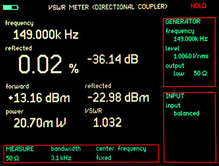 VSWR Meter screenshot